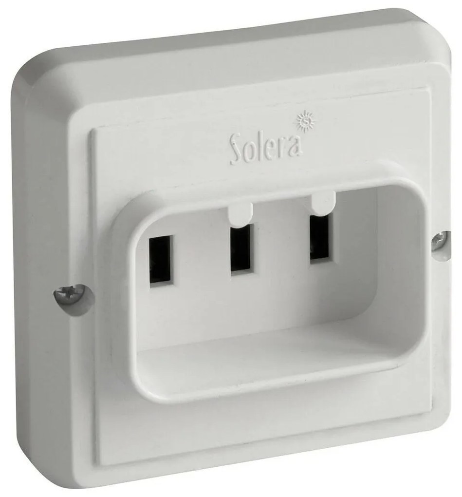 Base de ficha Solera Bipolar Cozinha Branco 3500 W 25 A