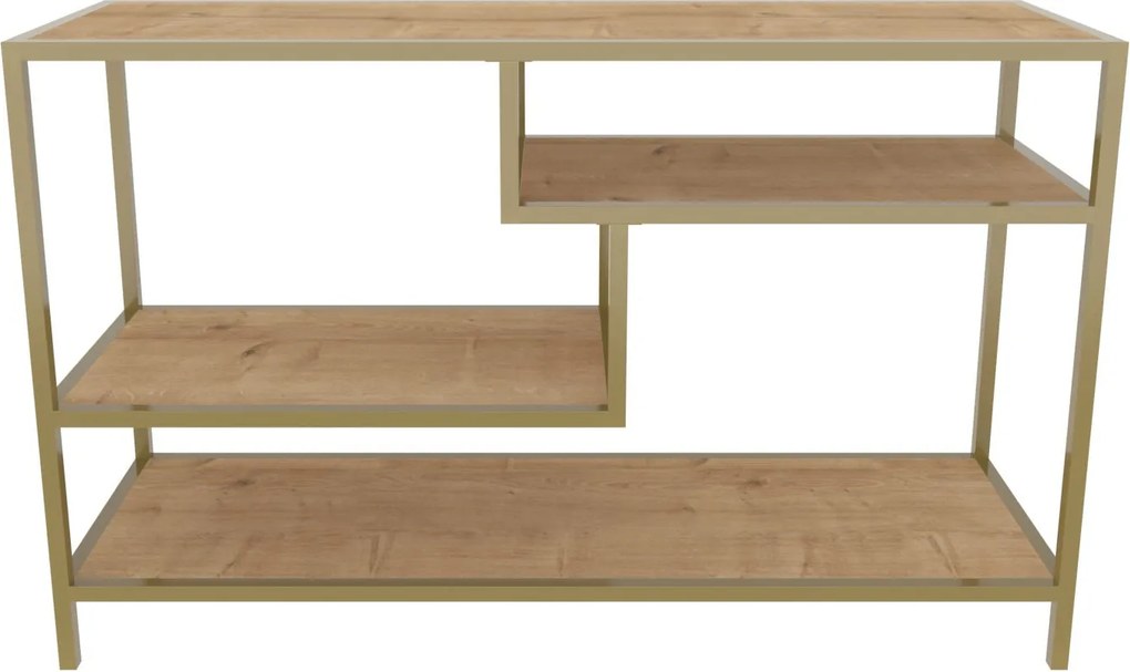 Móvel TV Robbins – Dourado Carvalho – 120x39x75 cm