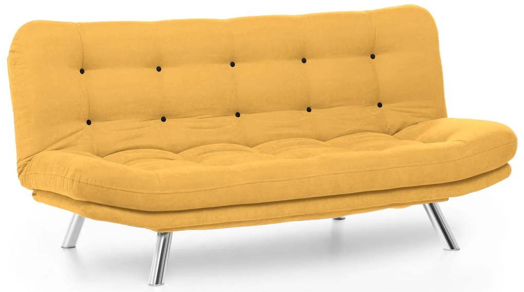 Sofá-Cama de 3 Lugares Misa – Mostarda – 200 cm
