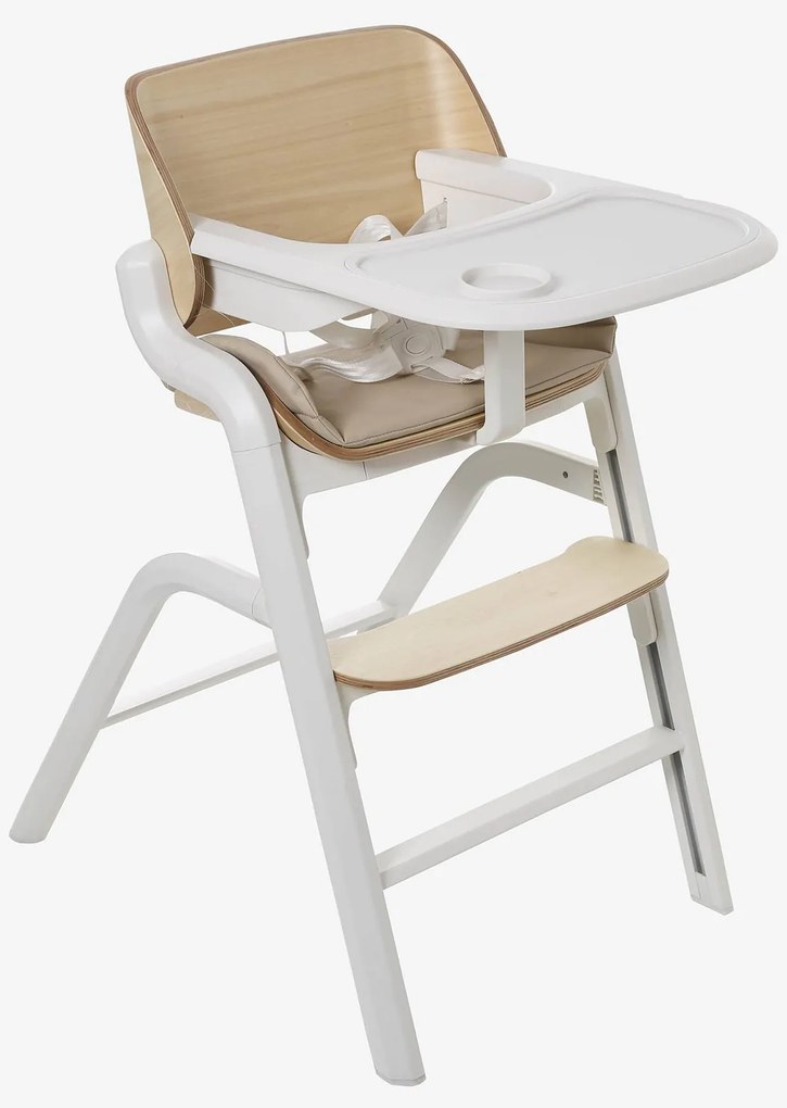 Pack Cadeira Alta Evolutiva + Espreguiçadeira + Babyset + Almofada + Tabuleiro WOODYNEST bege