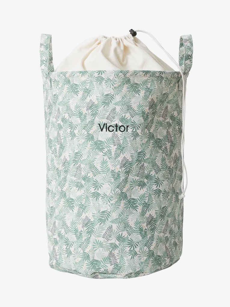 Cesto para roupa, Hanói verde estampado