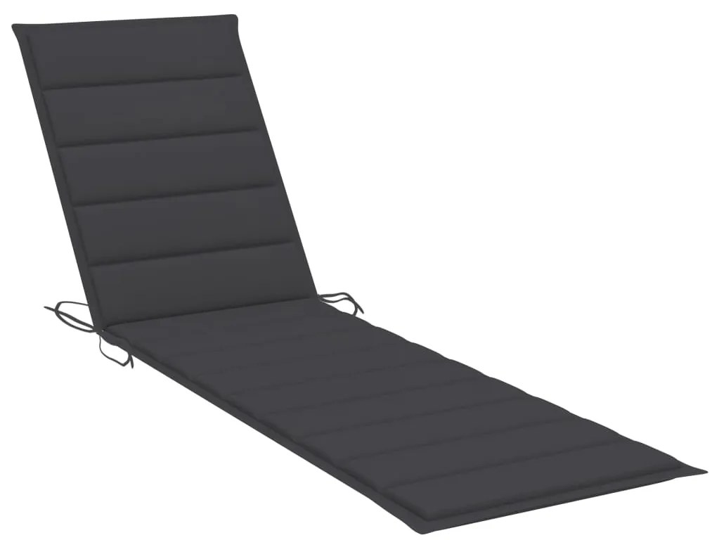 Espreguiçadeira com mesa e almofadão madeira de teca maciça