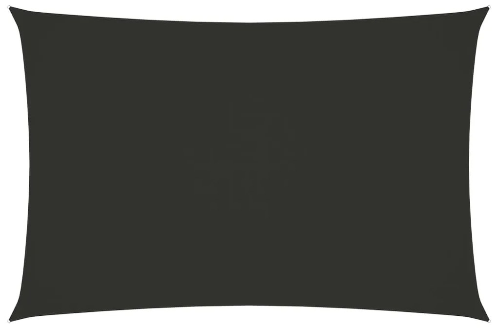 Para-sol estilo vela tecido oxford retangular 2x4,5 m antracite