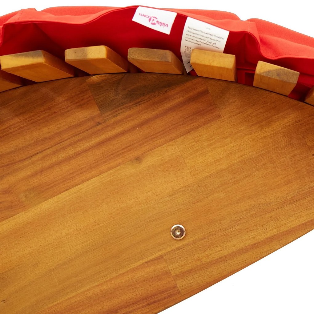 Espreguiçadeiras de Balanço com Almofadas 2 pcs Madeira Sólida Acácia