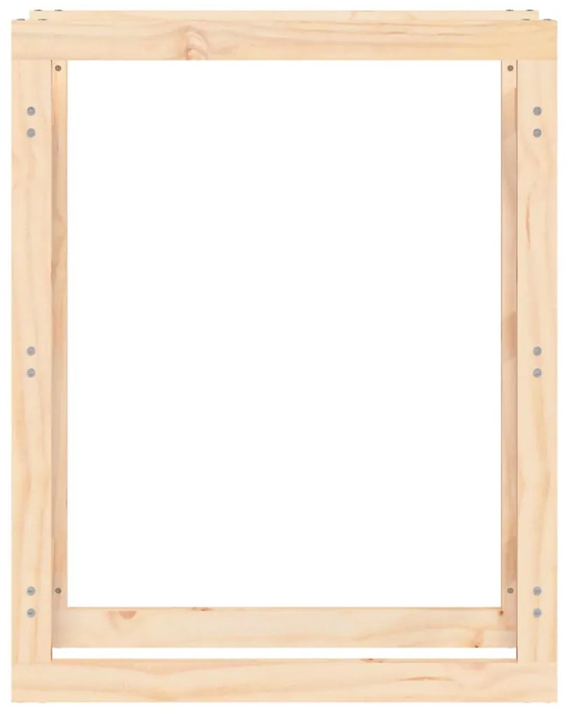 Suporte para lenha 80x25x100 cm pinho maciço