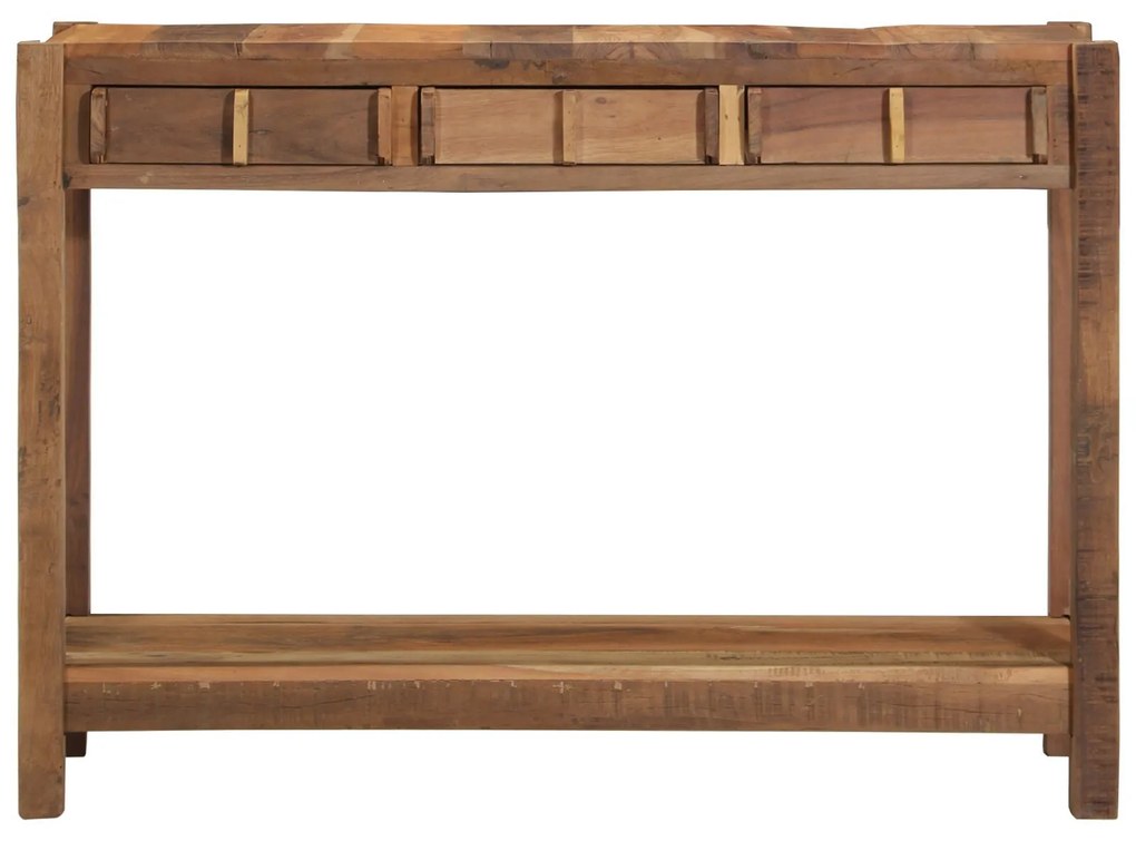 Mesa de Console 107x33x76 cm Madeira Recuperada