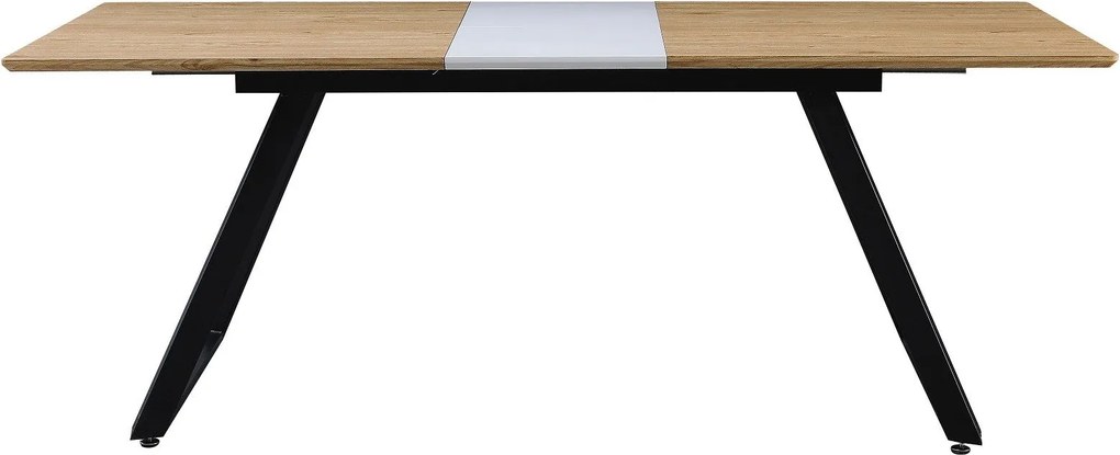 Mesa de Jantar BÉRGAMO – Extensível 160~200x90x75 cm – Base em Metal P
