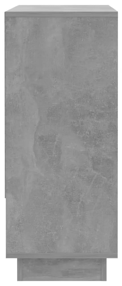 Aparador 97x31x75 cm contraplacado cinzento-cimento