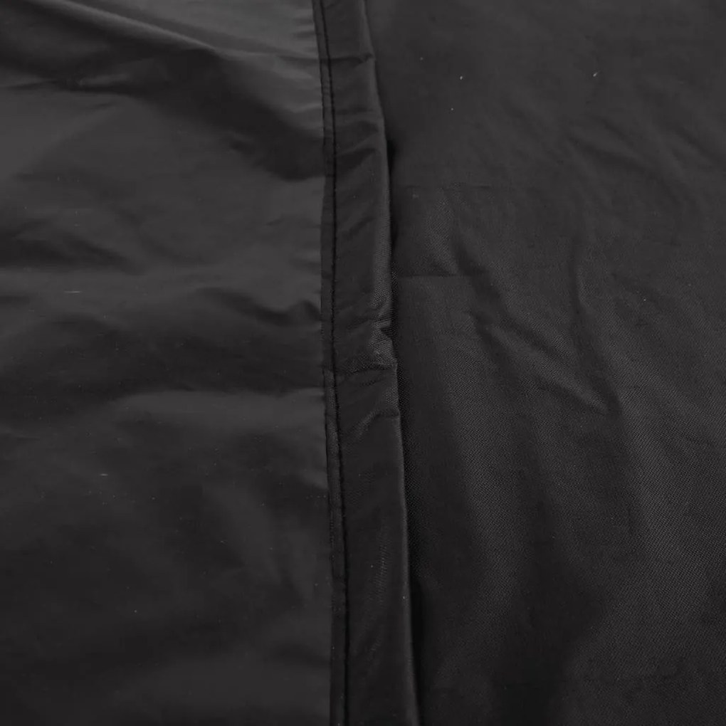 Capas móveis de jardim 2pcs 180x70x90 cm impermeável 420D preto