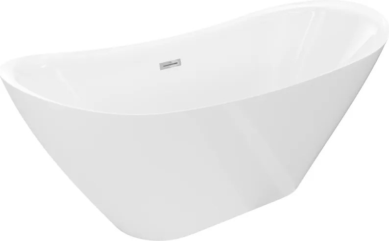 Mexen Lotos banheira autoportante 170 x 75 cm, branca, extravasor cromado - 52051707700-01