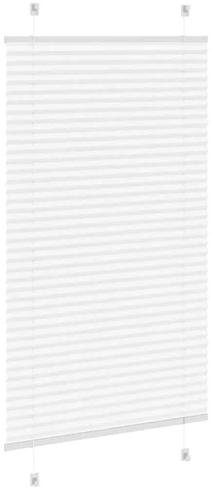 Branco Plissada Cega 80x100 cm Largura Tecido 79,4 cm Poliéster