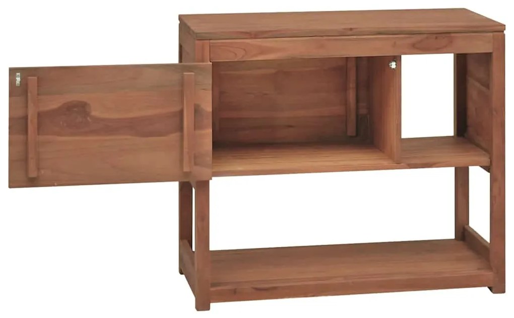 Armário de casa de banho 85x40x75 cm teca maciça