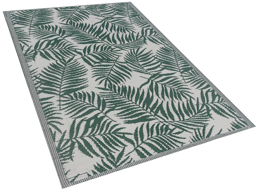 Tapete de exterior verde escuro 120 x 180 cm KOTA Beliani