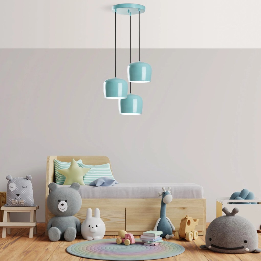Chandelier Yozgat – Turquesa – Diâmetro 45 cm