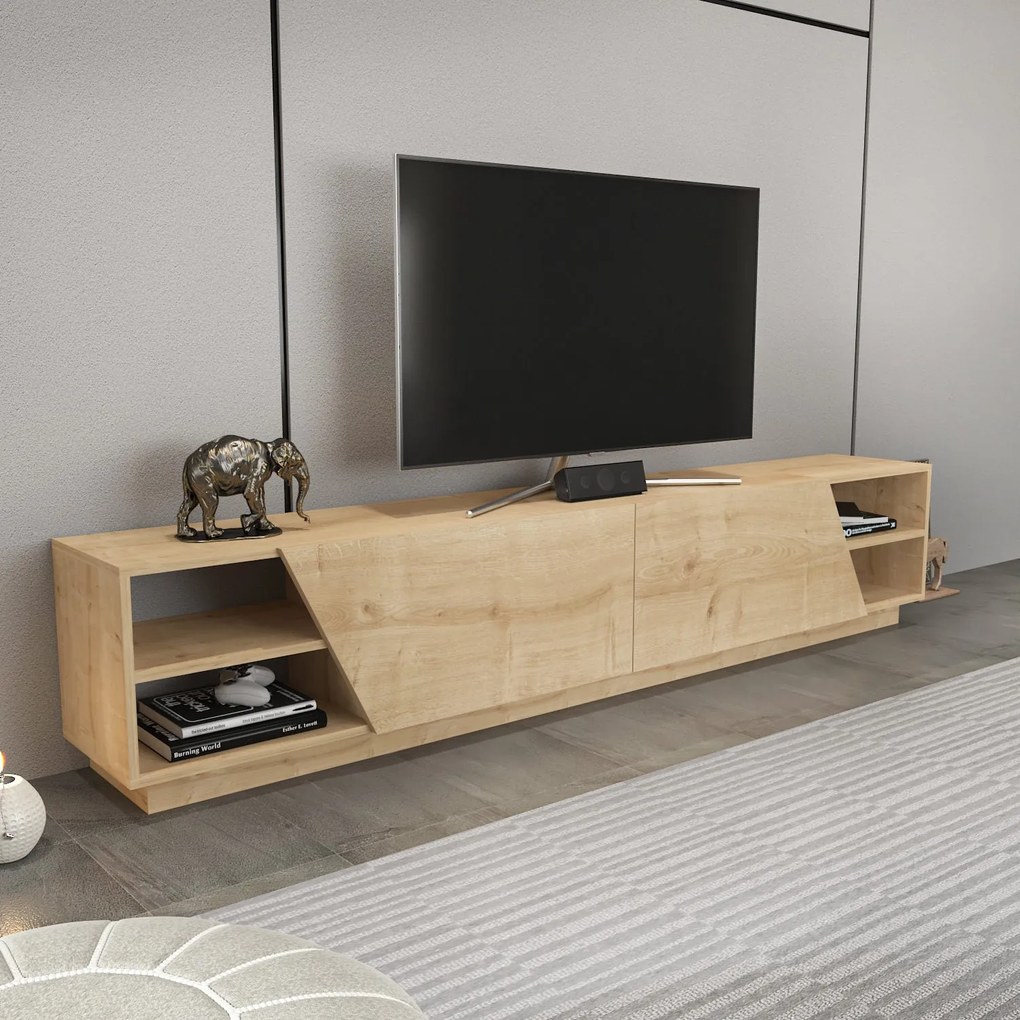 Móvel de TV Rhodes – Carvalho – 240 cm x 37,1 cm x 47,4 cm