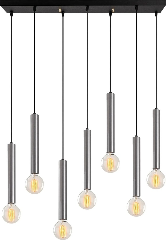 Candeeiro Tempo – Prateado – 75 x 24 cm