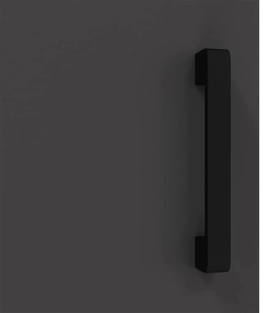 Armário de Armazenamento para Cozinha Preto 60 x 50 x 92 cm Aço