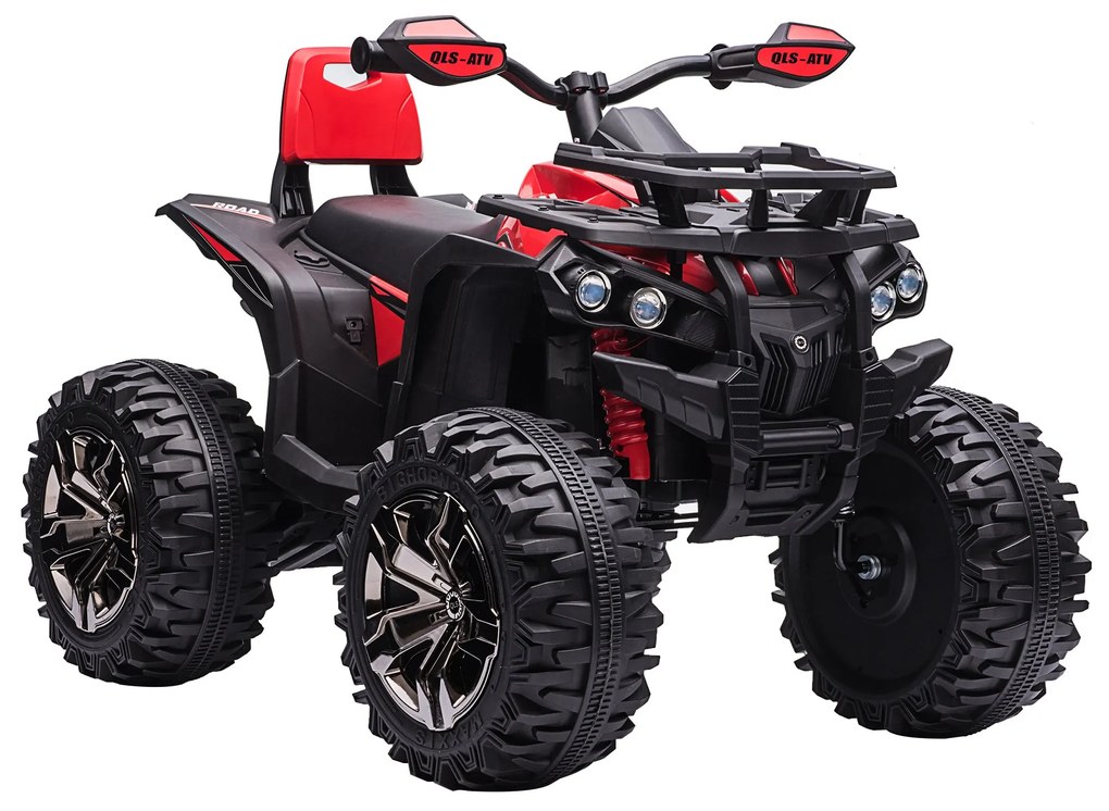 Moto 4 elétrica 12V para Crianças acima de 3 Anos com Farol Música Pneus de Suspensão Botões Avance e Retrocesso Veículo Elétrico a Bateria 100x65x73c