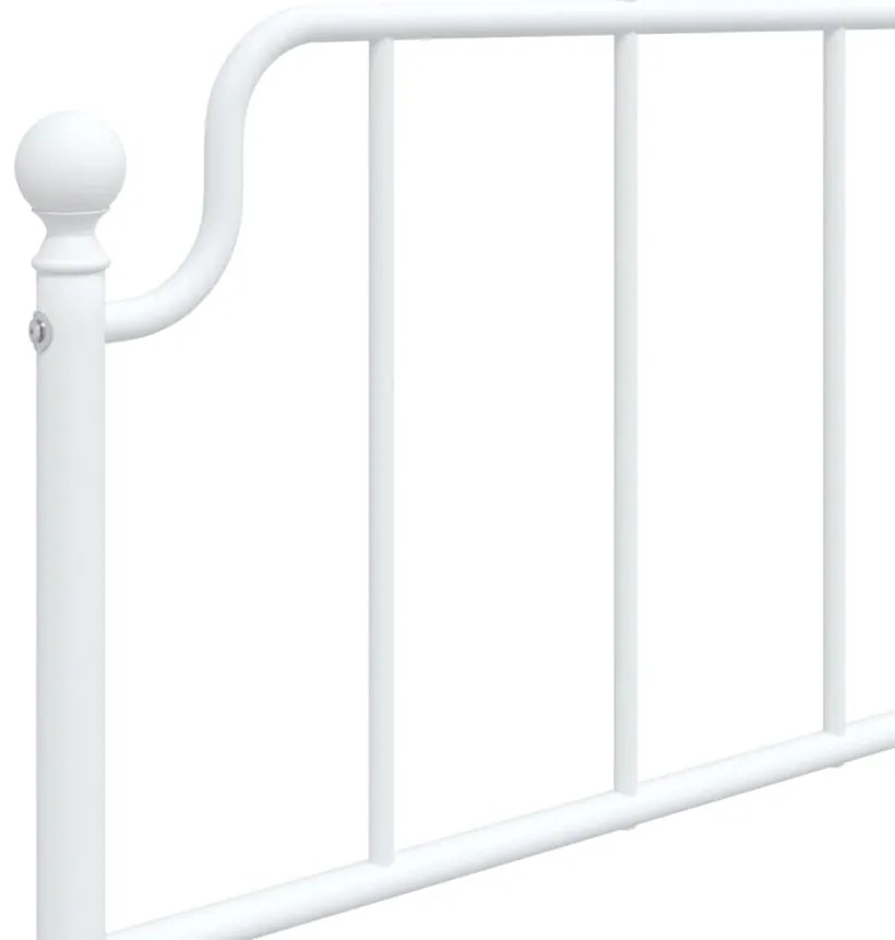 Cabeceira de cama 107 cm metal branco