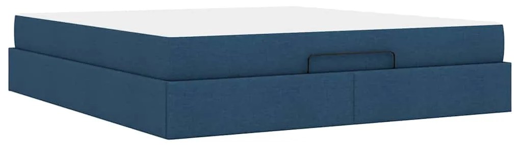 Estrutura da Cama Outros com armazenamento Azul 180 x 200 cm tecido