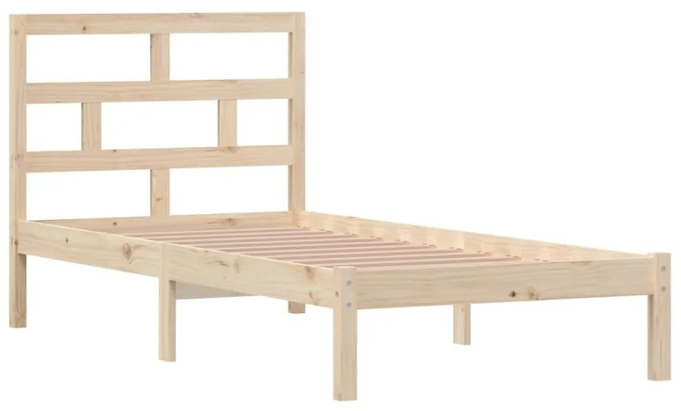 Estrutura de cama solteiro 90x190 cm madeira maciça