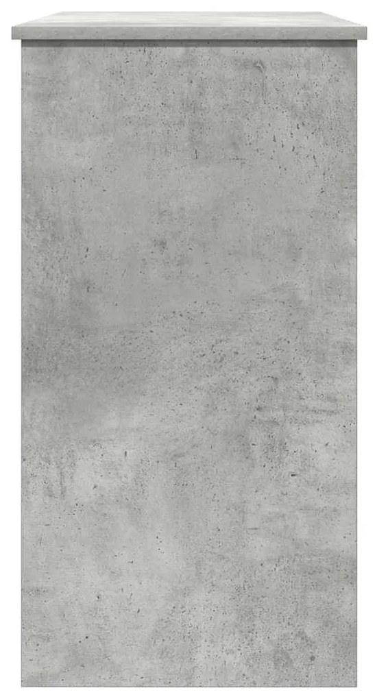 Secretária 80x40x75 cm contraplacado cinzento cimento