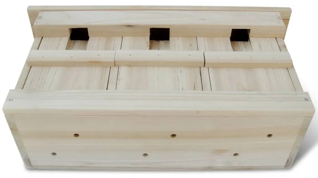 Caixa-Ninho para Pardais 44 x 15,5 x 21,5 cm