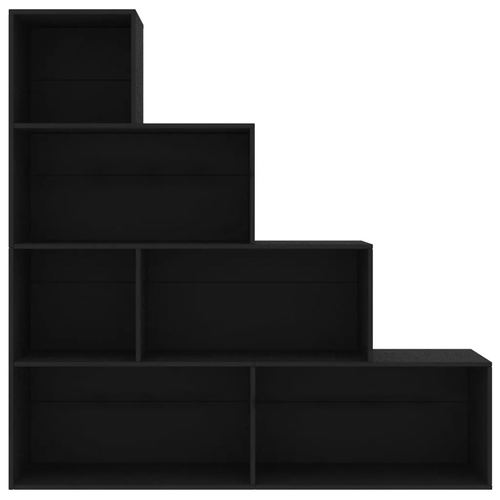Estante/divisória 155x24x160 cm derivados de madeira preto