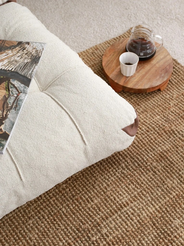 Sofá-Cama 2 Lugares Fold – Creme – 120x79 cm