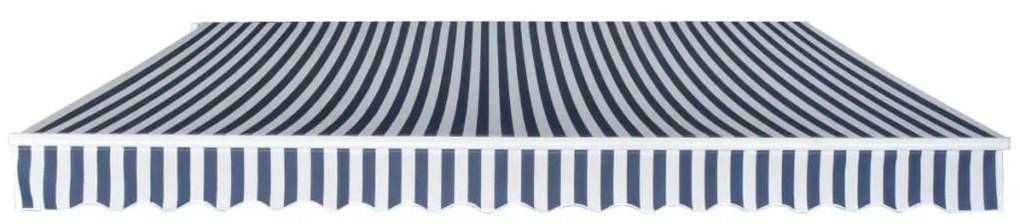 Toldo dobrável manual 400 cm azul/branco