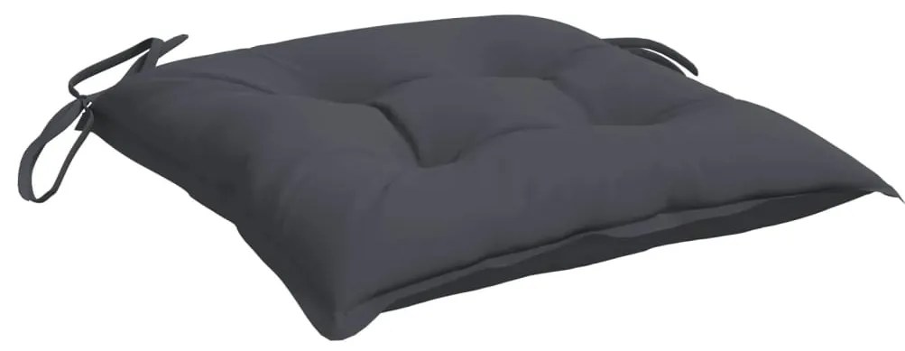 Almofadões de cadeira 6 pcs 50x50x7 cm tecido oxford antracite