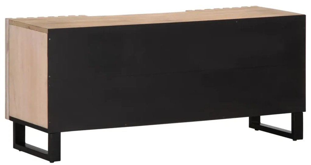 Móvel de TV 100x34x46 cm madeira de mangueira maciça