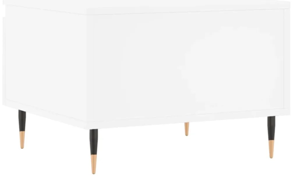 Mesas de centro 2 pcs 50x46x35 cm derivados de madeira branco