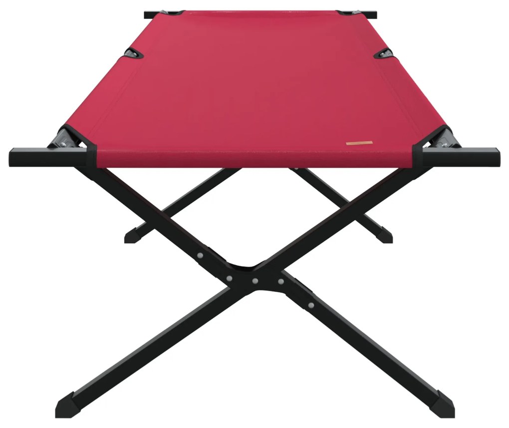 Cama de Sol Dobrável com Bolsa de Transporte Vermelha Tecido Oxford 60