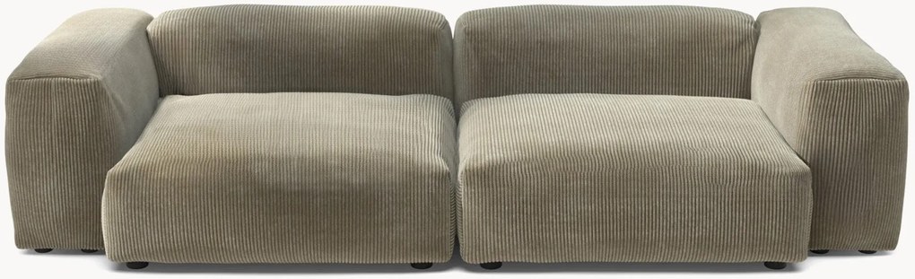 Sofá modular em bombazina Vetsak (3 lugares)