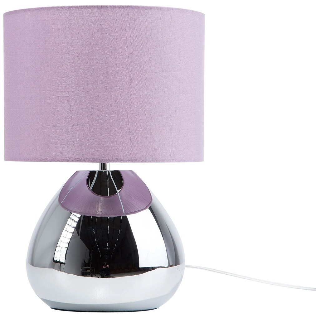 Candeeiro de mesa 33 cm violeta RONAVA Beliani