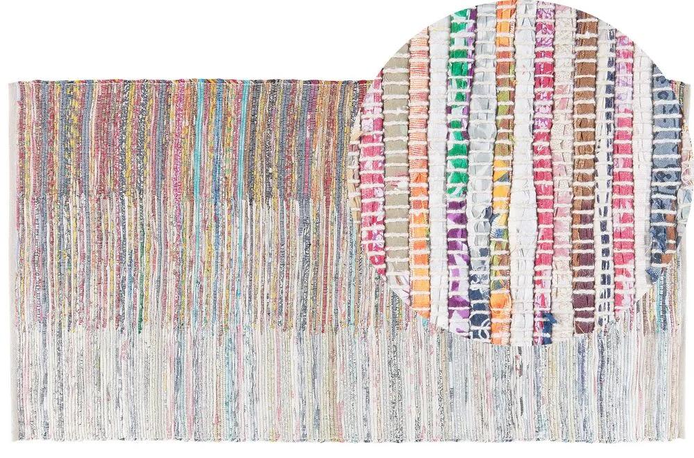 Tapete de algodão 80 x 150 cm multicolor MERSIN Beliani