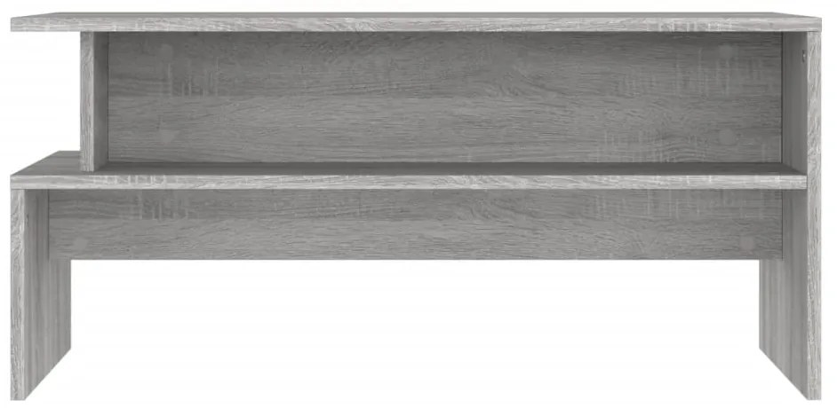 Mesa de centro 90x55x42,5 cm derivados de madeira cinza sonoma