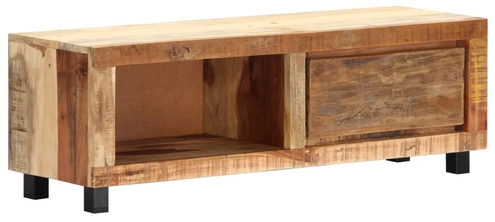 Móvel de TV 100x30x33 cm madeira recuperada maciça