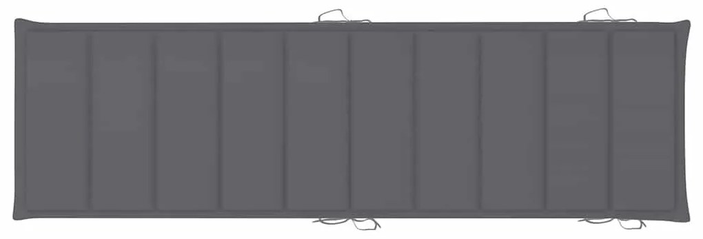 Espreguiçadeiras com mesa e almofadões 2 pcs acácia maciça