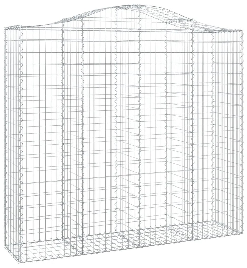 Cestos gabião arqueados 40 pcs 200x50x180/200 ferro galvanizado