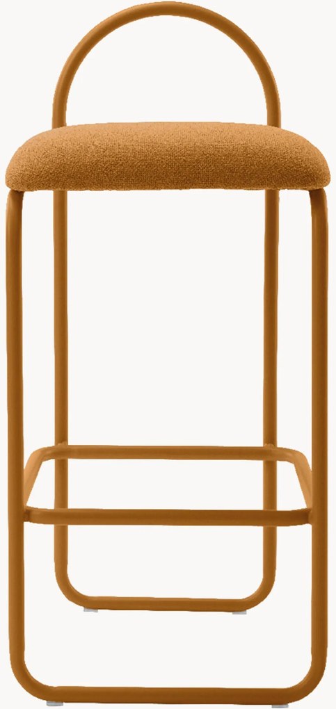 Banco de balcão em bouclé com assento estofado Angui