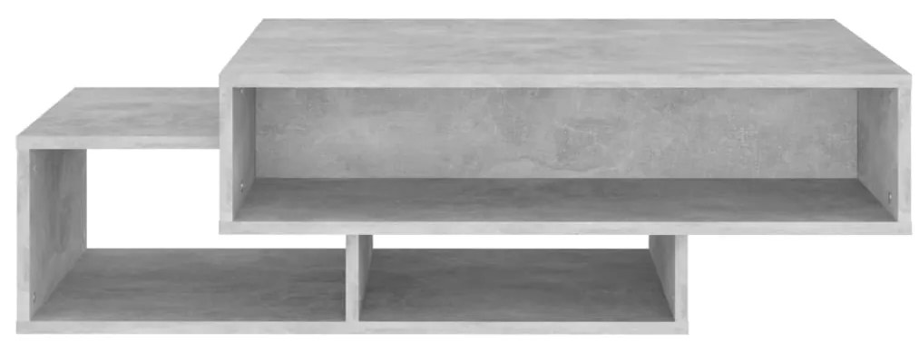 Mesa de centro 105x55x32 cm derivados madeira cinzento cimento