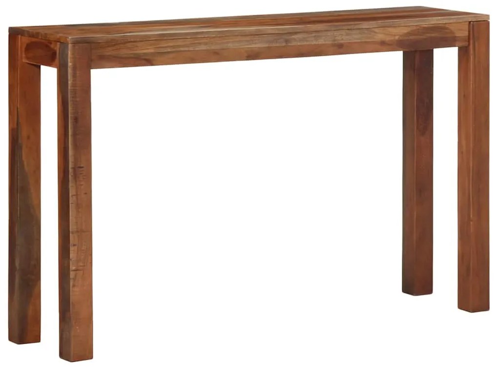 Mesa consola 120x30x76 cm madeira maciça de acácia