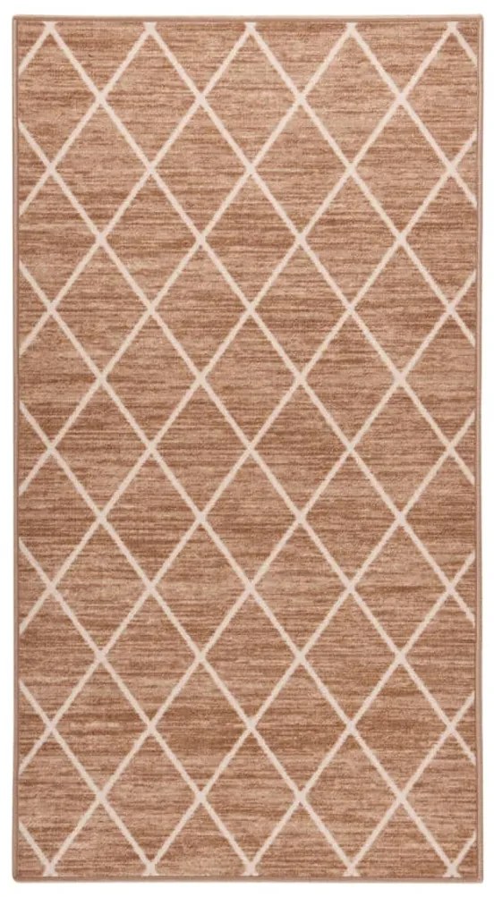 vidaXL Tapete/passadeira 80x200 cm castanho-claro