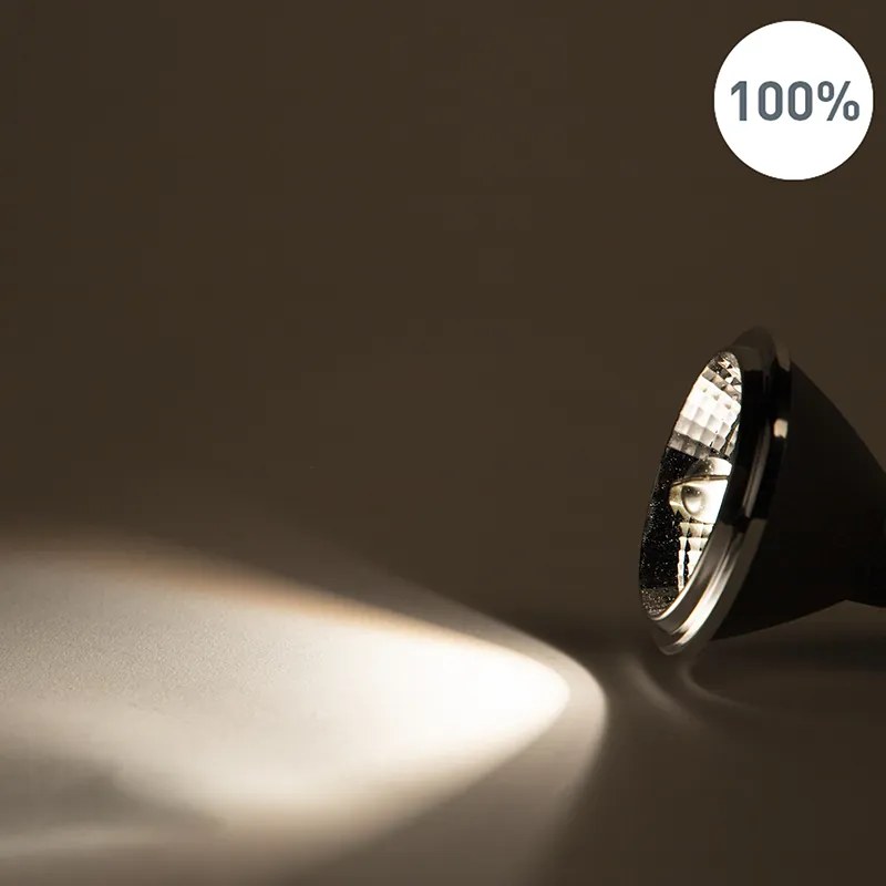Conjunto de 5 lâmpadas LED GU10 dim to warm AR70 6W 2000K-3000K