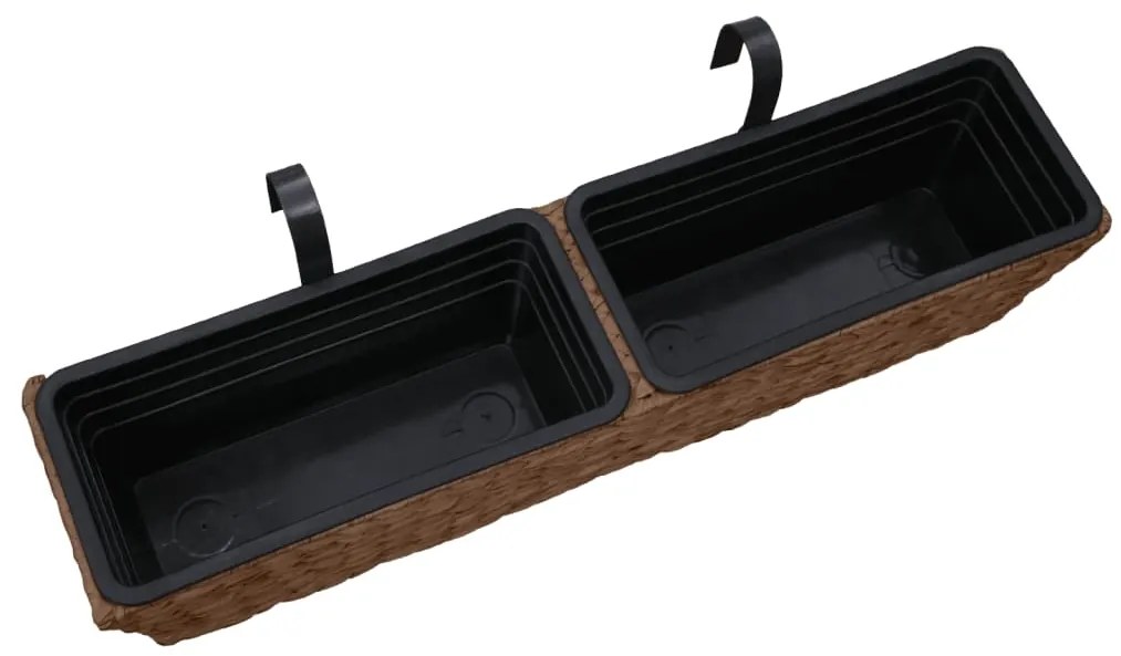 Floreiras de pendurar 2 pcs jacinto de água castanho