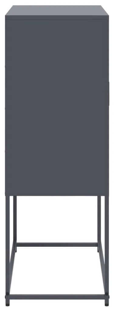 Aparador alto 68,5x38,5x107 cm aço antracite
