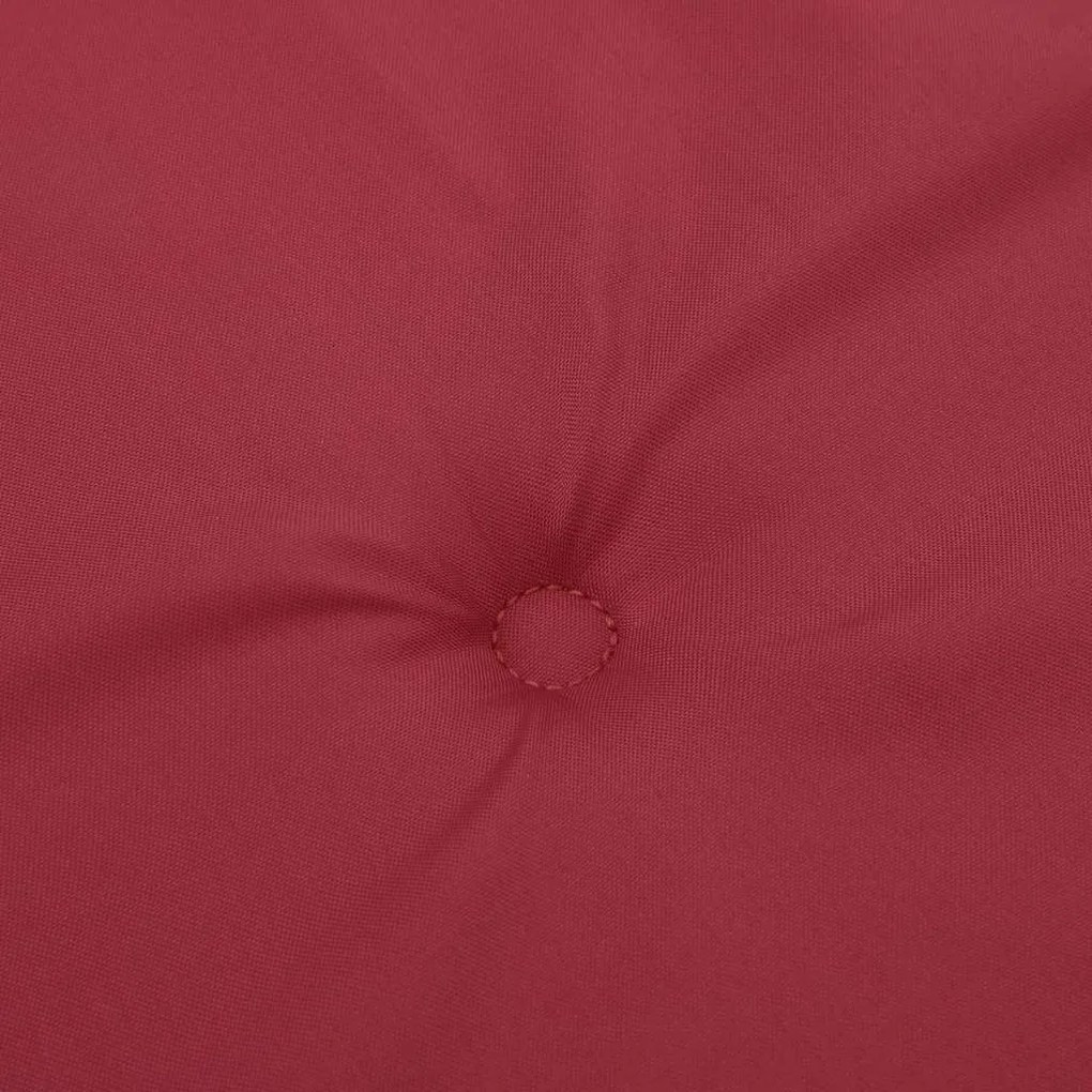Almofadões p/ cadeira encosto alto 4 pcs oxford vermelho tinto