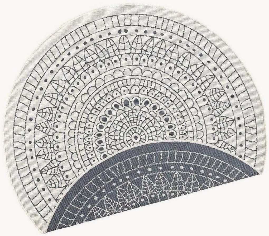 Tapete redondo reversível para interior e exterior Porto